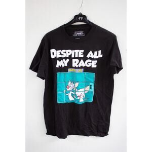 Pinky And The Brain Despite All My Rage T-ShirtAdult Size Medium